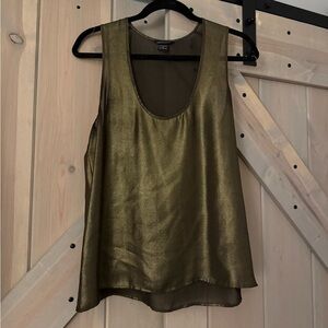 Moda International Gold and Black Sheer Camisole